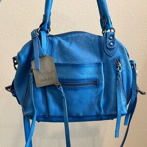 Free People We The Free Baby Emerson Tote Bag in Sapphire